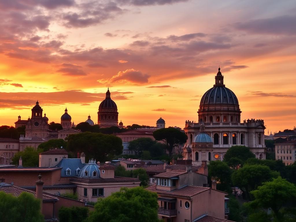 Croquis au crayon de Rome
